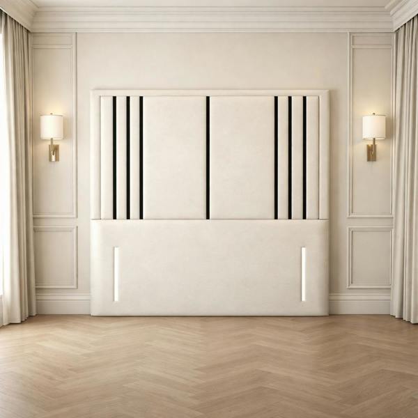 Great British Beds Valentina headboard with Contrast Border