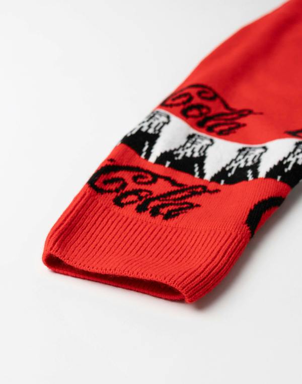 Coca Cola Mens Red Logo Christmas Jumper