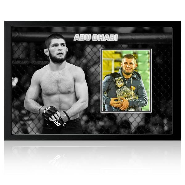 Khabib Nurmagomedov Signed UFC Iconic Frame
