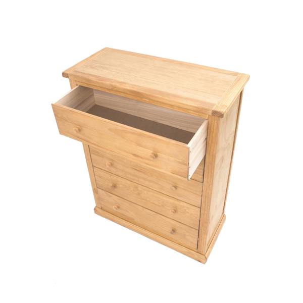 Cabinet Bits Lucca 5 Drawer Chest of Drawers Wood Knob