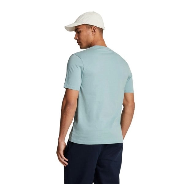 Lyle & Scott Mens Plain T-Shirt - Blue Smoke