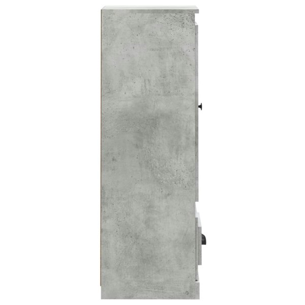 Berkfield Highboard Concrete Grey 36x35.5x103.5 cm Engineered Wood
