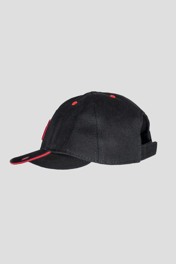 KISS Red On White Strapback Cap