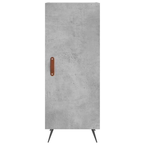 Berkfield Highboard Concrete Grey 34.5x34x180 cm Engineered Wood