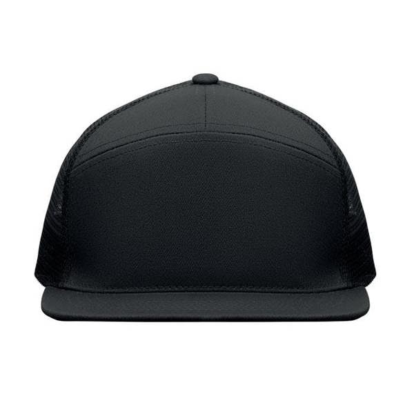 MidOcean Bead Flat Peak Trucker Cap - Black - 