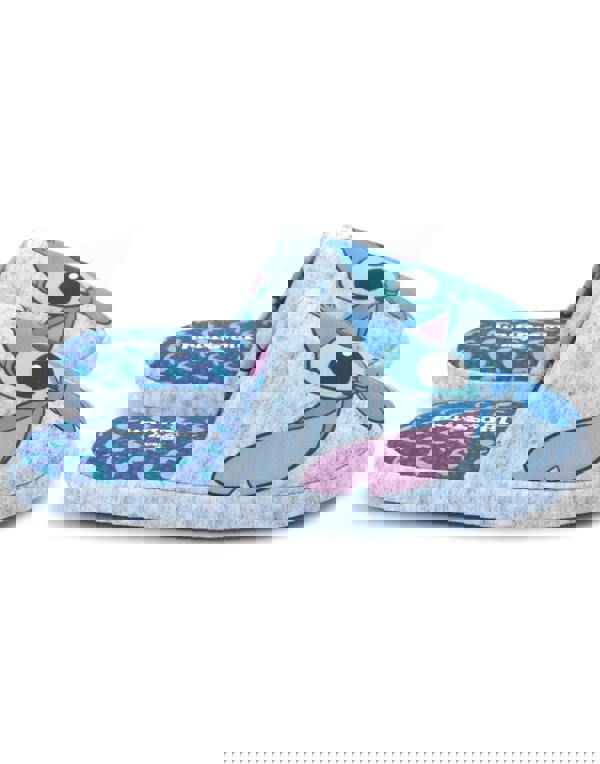 Disney Womens Blue Lilo and Stitch Mule Slippers