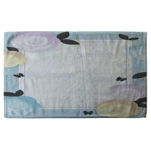 Benjamin Tate Design Pastel Colour Flowers (Bath Towel)