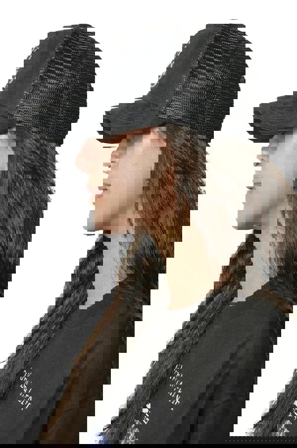 God Given Talent GGT Charcoal Grey Logo Midnight Black Suede Mesh Snapback