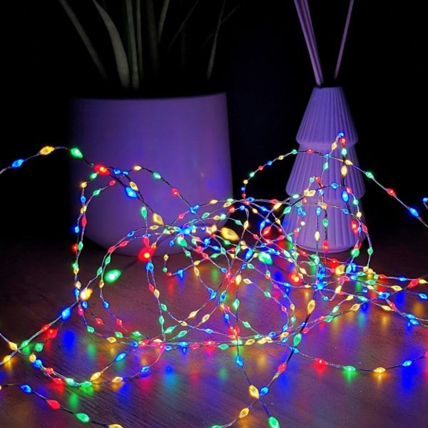 Samuel Alexander 6.4m Compact MicroBrights Christmas Lights with 400 LEDs in Multi-coloured