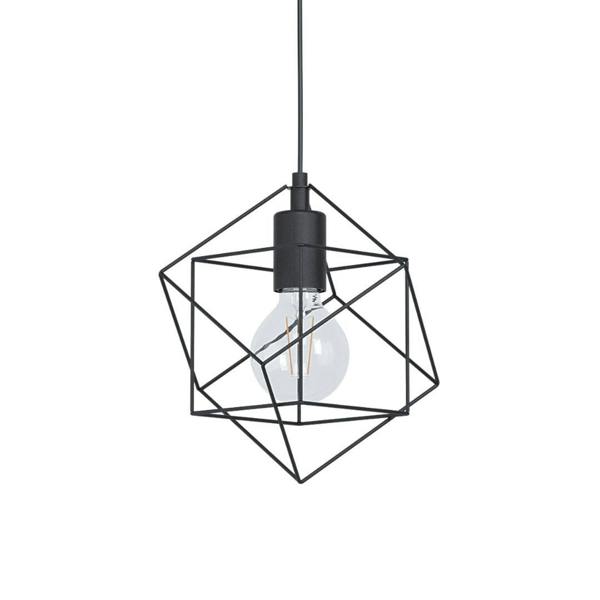 Pagazzi Lighting Helix 3 Light Black Pendant Ceiling Light