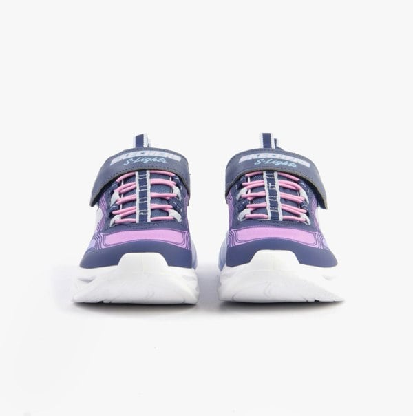 Skechers COSMIC GLOW Girls Trainers Navy Multi