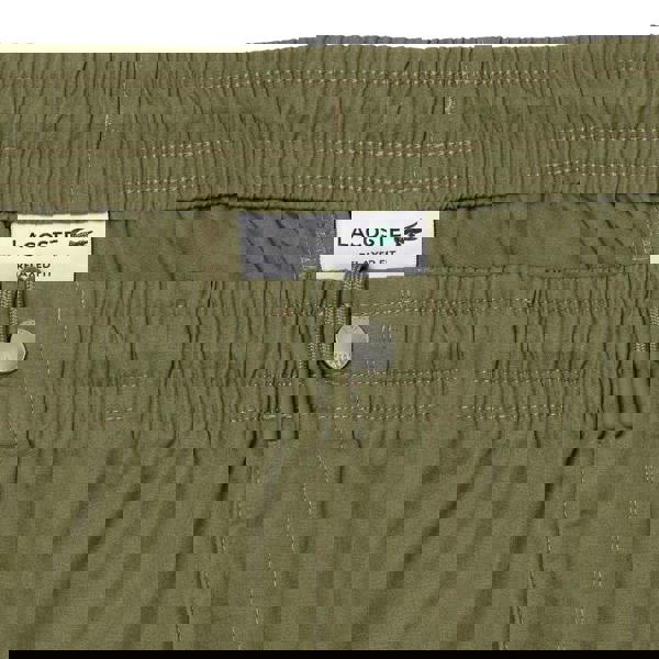 Lacoste Mens Poplin Relaxed Fit Shorts - Green - 