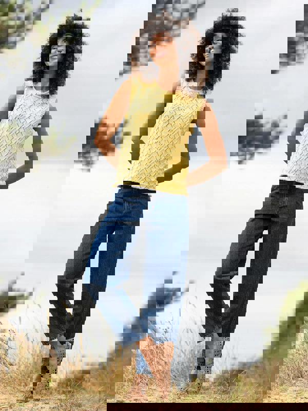 Kite Womens Organic Tolpuddle Knit Tank Top Sunlight