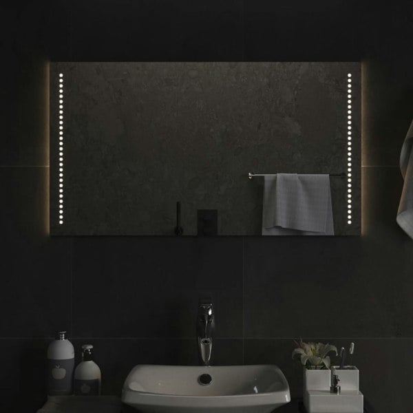 Berkfield LED Bathroom Mirror 90x50 cm