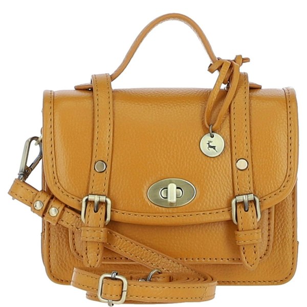 Stylish Real Leather Small Satchel Bag: y-61