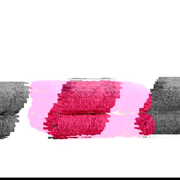 Catherine Lansfield Zero Twist Cotton Face Cloth Pair Hot Pink