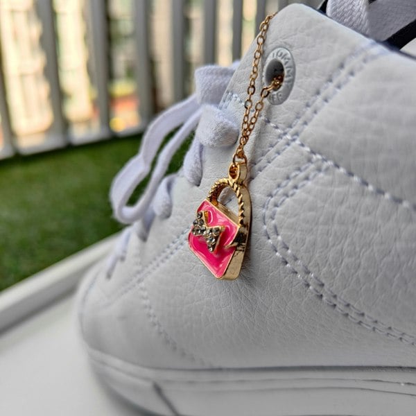 The Colourful Aura Ladies Purse Charm Chic Dangle Shoe Lace Sneaker Accessories Skate Charm