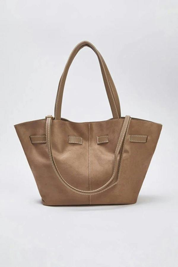 WOVCOR Soft Suede Handle and Crossbody Tote Shoulder Bag