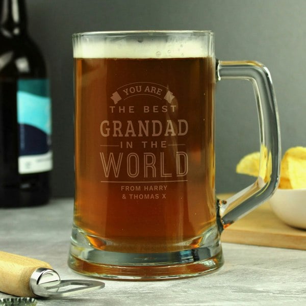 Personalised Memento Company Personalised Best in The World Pint Stern Tankard
