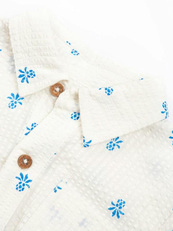 Kite Boys Organic Pineapple Polka Shirt