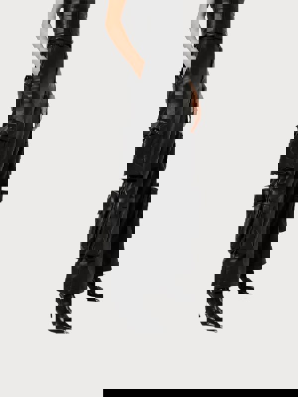 Amiri Wmns Leather Cargo Pant Black - Supplied FashionAmiri