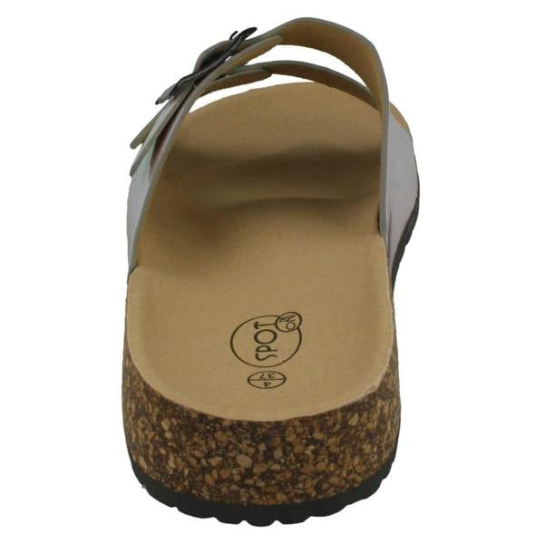 Spot On Ladies Spot On Holographic Sandals F00227