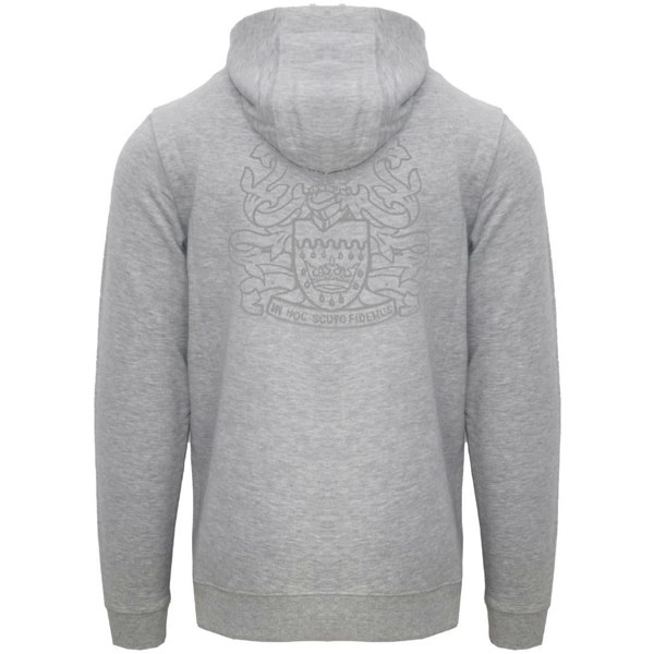 Aquascutum Box Gothic Logo Zip-Up Hoodie - Grey