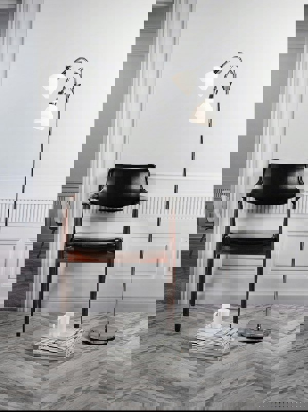 Nordlux Ray Double | Floor lamp | Chrome