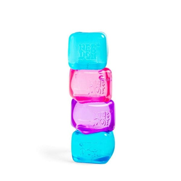 NeeDoh Nice Ice Baby - 4pk Small Squishy Cube Fidget Toy For Kids
