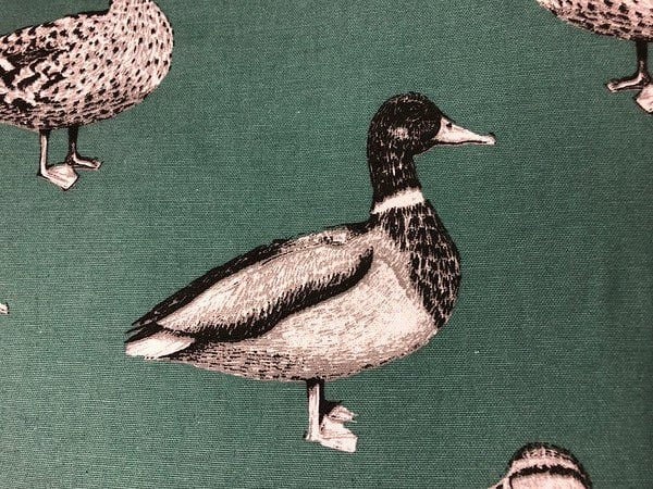 Snug and Cosy Pets Teal Duck Print Bed