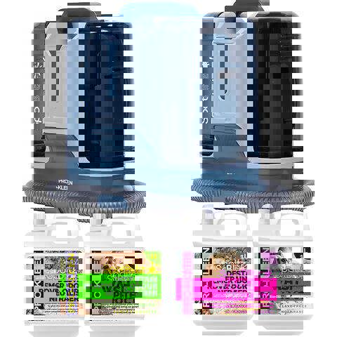 ProKleen Spot Cleaner Carpet Washer 650W and 1L Deep Stain Carpet Shampoo and 1L Wash and Protect, 1.8L Tank