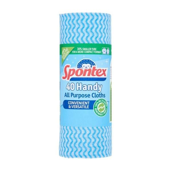 Spontex Handy All Purpose Cloth 40pk - One Colour - 