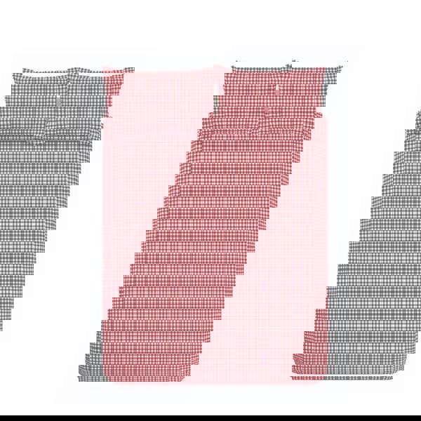 Catherine Lansfield Bamford Gingham Check Reversible Duvet Cover Set Red