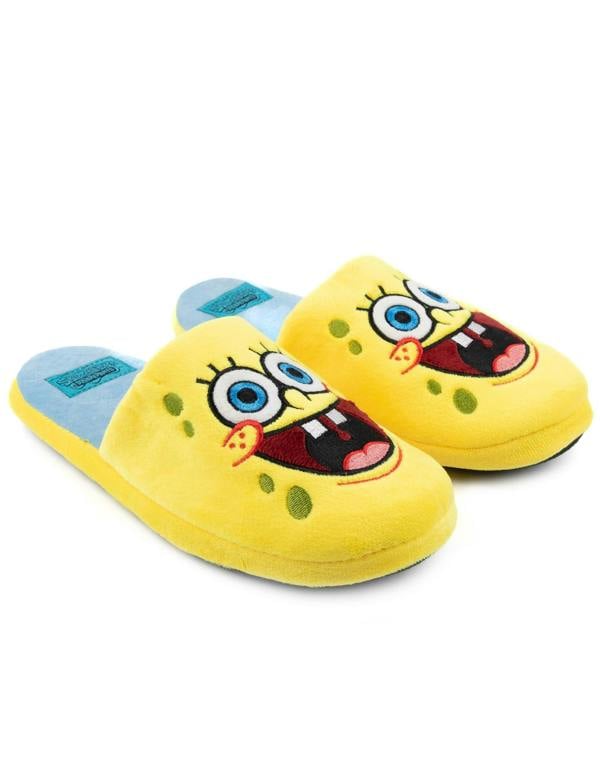 SpongeBob SquarePants Womens Yellow Character Mule Slippers