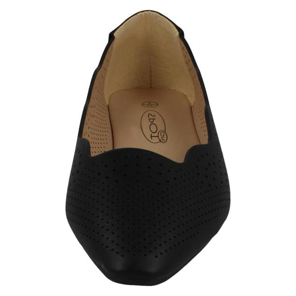 Spot On Ladies Slip On Ballerina Flat Shoes F80459