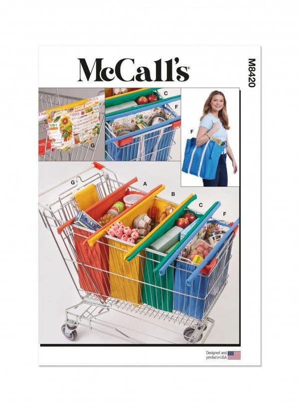 McCalls 8420 Paper Sewing Pattern – Bag & Accessory, Size One Size, Easy