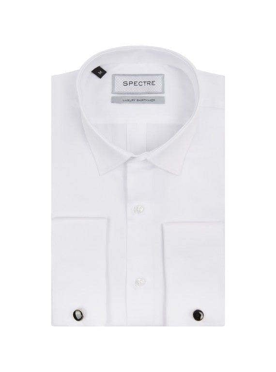 SPECTRE Jake Luxury Double Cuff Suit Shirt - White