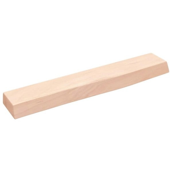 Berkfield Wall Shelf 60x10x4 cm Untreated Solid Wood Oak