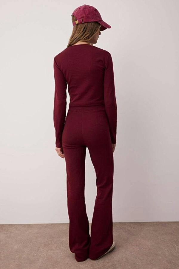 WOVCOR 2-Piece Slim Fit Knit Top & Pants Set