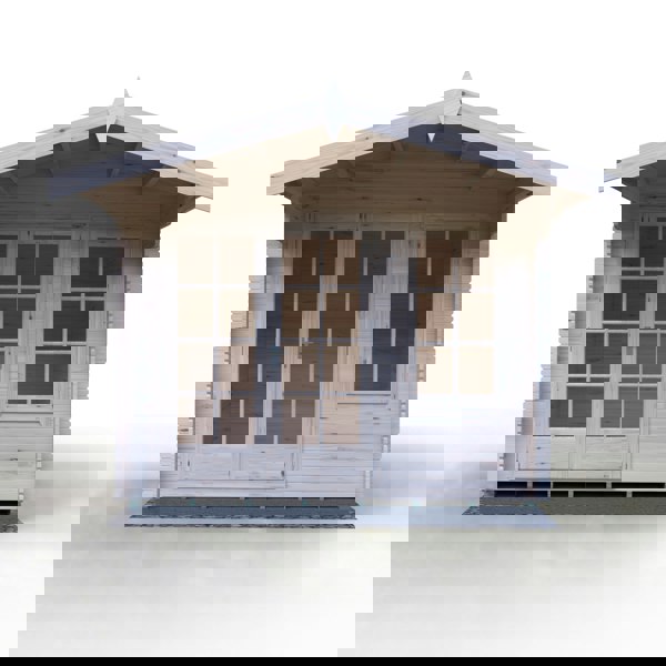 Shire Glenmore 10Gx10 Log Cabin 28mm interlock cladding - Best Shed