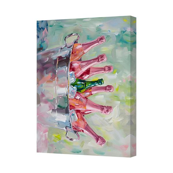 Benjamin Tate Design Contemporary Canvas Art Print With Deep Wooden Frame And Brackets UK Handmade