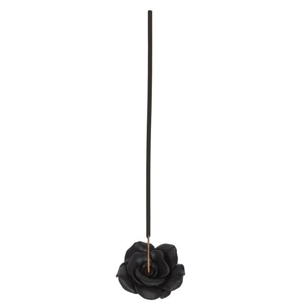 Serano Black Rose Resin Incense Stick Holder