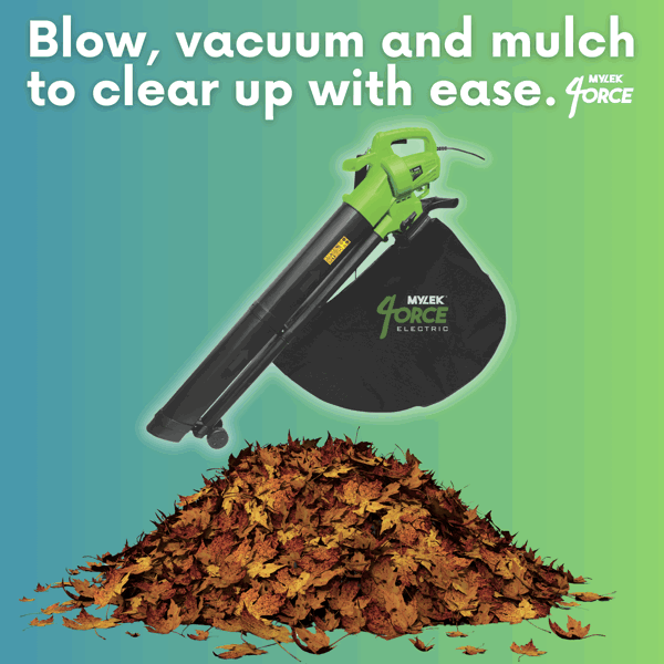 Mylek Leaf Blower And Vacuum, 3000W Garden Shredder Mulcher And Rake With And Two Collection Bags