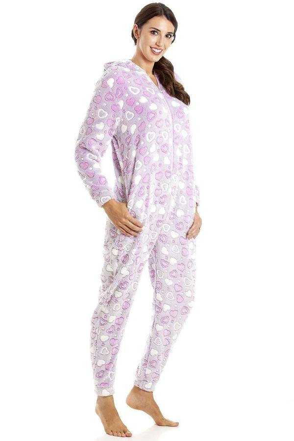 Camille Womens Purple Heart Onesie 