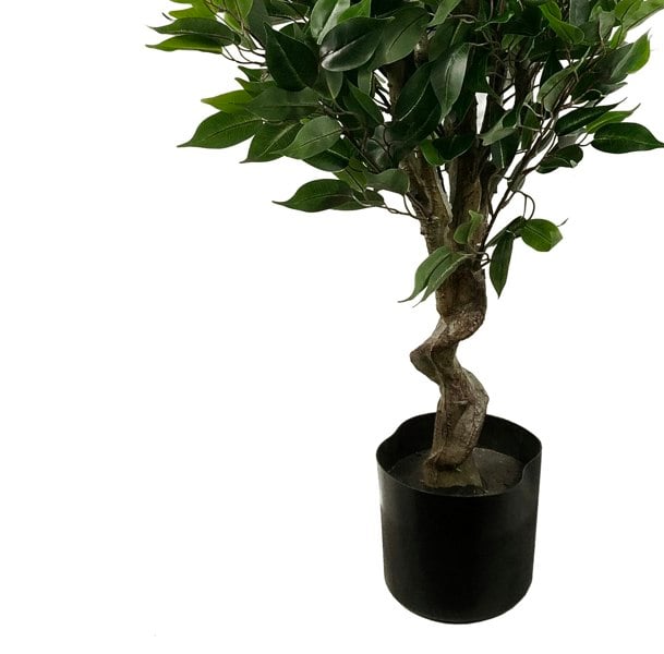 Leaf 110cm Artificial Evergreen Twist Ficus Tree