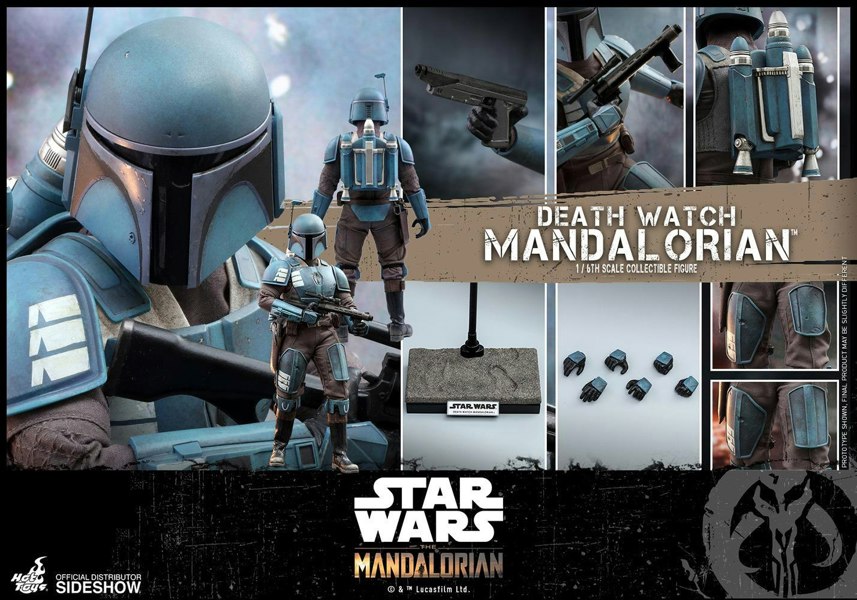 star wars the mandalorian death watch mandalorian 1:6 scale hot toys 907141