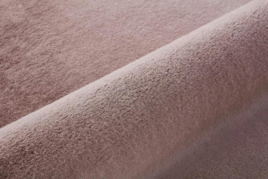 A.Unique Home Luxury Faux Fur Rabbit Rug - 1200GSM - Blush Pink-(100x150cm)