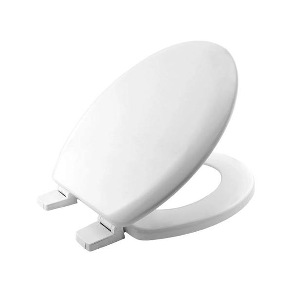 Bemis Chicago White Wood Toilet Seat