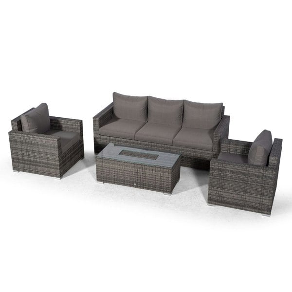 Giardino Sydney 5 Seater Rattan Sofa Set with Drinks Cooler Coffee Table