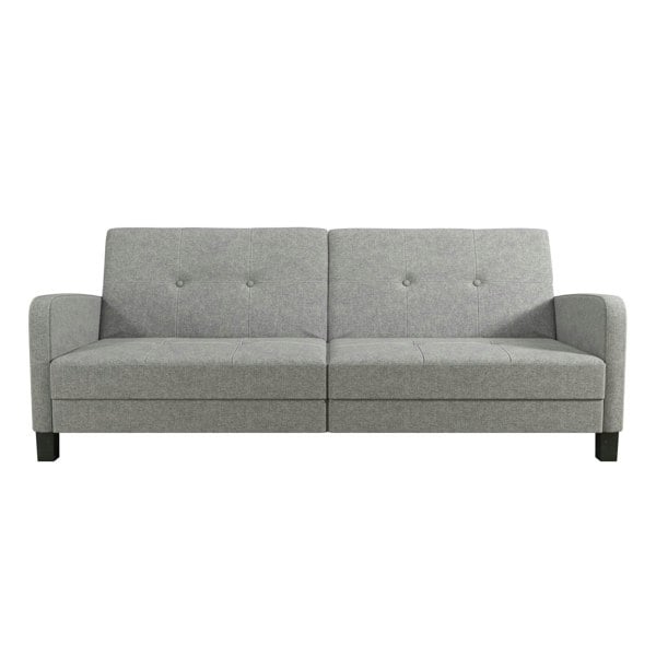 Dorel Home Boston 3-seater sofa bed in fabric grey